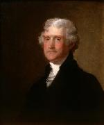 Gilbert Charles Stuart Thomas Jefferson oil on canvas